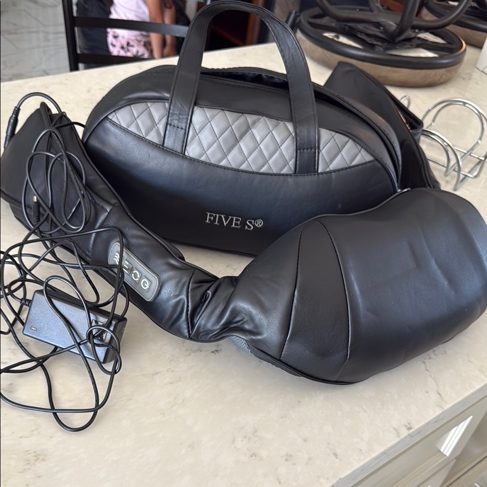 Five S Black and Gray Massage Pillow